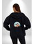 Wolkswagen Karavan Kış Gezisi Kadın Erkek Siyah Renk Kapüşonlu Kanguru Cepli Fermuarlı Pamuklu Oversize Dijital Baskılı Hırka Sweatshirt 3