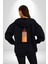 Istanbul Galata Kulesi Kadın Erkek Siyah Kapüşonlu Fermuarlı Baskılı Hırka Sweatshirt 2