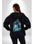 Sub Zero Mortal Kombat Bu Kavga Senin Sonun Olacak Kadın Erkek Siyah Kapüşonlu Fermuarlı Baskılı Hırka Sweatshirt 2