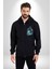 Sub Zero Mortal Kombat Bu Kavga Senin Sonun Olacak Kadın Erkek Siyah Kapüşonlu Fermuarlı Baskılı Hırka Sweatshirt 3