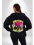 80LERI Seviyorum Kaset ve Özel Hediye Kadın Erkek Siyah Kapüşonlu Fermuarlı Baskılı Hırka Sweatshirt 2
