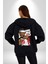 Jimmy Butler Basketbol Kadın Erkek Siyah Kapüşonlu Fermuarlı Baskılı Hırka Sweatshirt 2