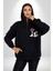 Seni Seviyorum Bulldog Kadın Erkek Siyah Renk Kapüşonlu Kanguru Cepli Fermuarlı Pamuklu Oversize Dijital Baskılı Hırka Sweatshirt 5