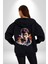 Harry Potter Sinema Kadın Erkek Siyah Kapüşonlu Fermuarlı Baskılı Hırka Sweatshirt 4