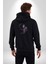 Azrail Kurukafa Ölüm Kadın Erkek Siyah Renk Kapüşonlu Kanguru Cepli Fermuarlı Pamuklu Oversize Dijital Baskılı Hırka Sweatshirt 2