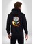 Demon Slayer Iblis Avcısı Anime Figürü Kadın Erkek Siyah Kapüşonlu Fermuarlı Baskılı Hırka Sweatshirt 2