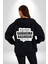 Muza Basarsın Ayağın Kayar, Damarıma Basarsın Hayatın Yazılı Kadın Erkek Siyah Kapüşonlu Fermuarlı Baskılı Hırka Sweatshirt 2