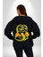 Cobra Kai Karete Çocuk Yılan Logo Dizi Kadın Erkek Siyah Kapüşonlu Fermuarlı Baskılı Hırka Sweatshirt 2