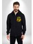 Cobra Kai Karete Çocuk Yılan Logo Dizi Kadın Erkek Siyah Kapüşonlu Fermuarlı Baskılı Hırka Sweatshirt 3