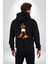 Muhammed Ali’nin En Meşhur Fotoğrafı Kadın Erkek Siyah Kapüşonlu Fermuarlı Baskılı Hırka Sweatshirt 2