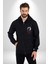 Batman Superman Dawn Of Justice Film Karakterleri Kadın Erkek Siyah Kapüşonlu Fermuarlı Baskılı Hırka Sweatshirt 1