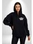 Başıma Güzel Şeylerde Gelsin Istiyorum Mesela Mermi Yazılı Kadın Erkek Siyah Kapüşonlu Fermuarlı Baskılı Hırka Sweatshirt 3