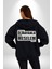 Şahsiyeti Olmayyanla Şahsi Meselem Olmaz Yazılı Kadın Erkek Siyah Kapüşonlu Fermuarlı Baskılı Hırka Sweatshirt 2