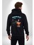 Tupac Müzik Kadın Erkek Siyah Kapüşonlu Fermuarlı Baskılı Hırka Sweatshirt 4