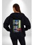 Valorant  Neon Ajan Oyun Karakter Özellikleri Kadın Erkek Siyah Kapüşonlu Fermuarlı Baskılı Hırka Sweatshirt 2