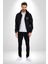 Kasket Miğfer Goril Savaşcı Kadın Erkek Siyah Renk Kapüşonlu Kanguru Cepli Fermuarlı Pamuklu Oversize Dijital Baskılı Hırka Sweatshirt 4