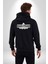 Ya Sen Haklıysan Onlar Yanılıyorsa Yazılı Kadın Erkek Siyah Kapüşonlu Fermuarlı Baskılı Hırka Sweatshirt 2