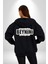 Ara Sıra Kullan Beynini Yan Etkisi Yokmuş Yazılı Kadın Erkek Siyah Kapüşonlu Fermuarlı Baskılı Hırka Sweatshirt 4