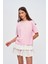 Bisiklet Yaka Basic Pembe T-Shirt 3