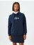 Arkası Baskılı Sweatshirt Kapüşonlu Şardonlu Rahat Kalıp 3