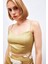 Saten Ip Askılı Saten Crop Bluz 3