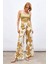 Saten Ip Askılı Saten Crop Bluz 4