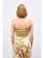 Saten Ip Askılı Saten Crop Bluz 5