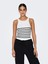 Kadın Çizgili Kolsuz Atlet Body T-Shirt - 15318407 1
