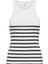 Kadın Çizgili Kolsuz Atlet Body T-Shirt - 15318407 5