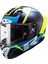 Thunder Karbon Racıng 1 Mavi-Neon Sarı Kask 1