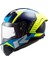 Thunder Karbon Racıng 1 Mavi-Neon Sarı Kask 2