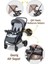 Babycare Combo Maxi Pro Çift Yönlü Bebek Arabası Gri 3