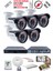 5 Kameralı Güvenlik Kamera Seti - Ekstra Uzun Mesafeli Güçlü, 5mp Sony Lens, 70M Dayanıklı Kablolama, 6 Atom Led, 500 H.d.d 1