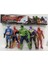 Avangers 5'li Figür Oyuncak Thanos Örümcek Adam Ironman Hulk Kaptan Amerika 12 cm 2
