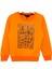 Kız Çocuk Parlak Taşlı Yazı Işlemeli Turuncu Şık Mevsimlik Sweatshirt 1