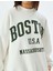 Oversize Sweatshirt Bisiklet Yaka - Koton - 5WAL10170IK - Ekru - L 2