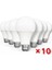 LED Ampul Beyaz Renk 9 Watt Tasarruflu 10 Lu Paket 1