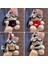 3 Karikatür Peluş Gelgit Serin Ayı Anahtarlık Okul Çantası Küçük Kolye Sevimli Çift Çanta Bebek Anahtarlık (Yurt Dışından) 2