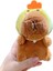 3 Yaratıcı Peluş Kapibara Üfleme Kabarcıklar Anahtarlık Kolye Sevimli Çift Okul Çantası Anahtarlık (Yurt Dışından) 1