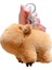 3 Yaratıcı Peluş Kapibara Üfleme Kabarcıklar Anahtarlık Kolye Sevimli Çift Okul Çantası Anahtarlık (Yurt Dışından) 1