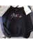 Stray Kids Siyah Kapüşonlu 3 Iplik Şardonlu Oversize Sweatshirt Hoodie 3