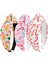 Women And Girls Knotted Headband Non-Slip Hairband Wide Bow Headband Fashion Waffle Headband Hair Accessories Black And White 3 Pcs (Yurt Dışından) 1