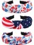 Headband Red Star Wide Knotted Headband Women Girls Water,, Patriotic Headband Party Hair Accessories Gift (Yurt Dışından) 1