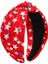 Headband Red Star Wide Knotted Headband Women Girls Water,, Patriotic Headband Party Hair Accessories Gift (Yurt Dışından) 4