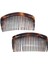 Side Comb Large 2-Piece Set Round Tortoise Shell Soft And Durable Cellulose Strong Fixation Women's Hair Clips Non-Slip Styling Girls Hair Accessories (Yurt Dışından) 1