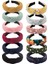 12PCS Women's Headbands Knotted Headbands Women's Wide Headband Bohemian Bandeau Knotted Turban Hairband Elastic Hair Accessories (Yurt Dışından) 1
