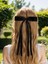 Women's Hairpins Tassel Ribbon Bow Long Tail Clip Girls Solid Color Accessories Hairpin Claw Bow (Yurt Dışından) 3