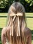 Women's Hairpins Tassel Ribbon Bow Long Tail Clip Girls Solid Color Accessories Hairpin Claw Bow (Yurt Dışından) 4