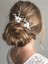 Bridal Wedding Hairpin Silver Flower Hairpin Bridal Hair Accessories Gorgeous Hair Accessories (2 Pieces) (Yurt Dışından) 2