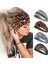Women's Wide Headband Bohemian Bandeau Headband Exercise Headband Elastic Non-Slip Hairband 4 Pack (Fashion) (Yurt Dışından) 1